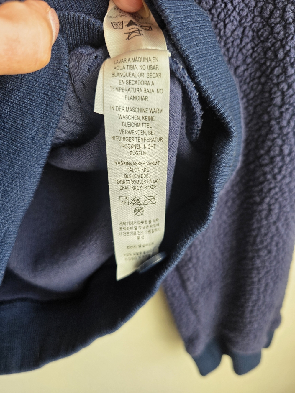 Patagonia Men's Shearling Button Fleece Pullover Navy XXL - Picture 12 of 15